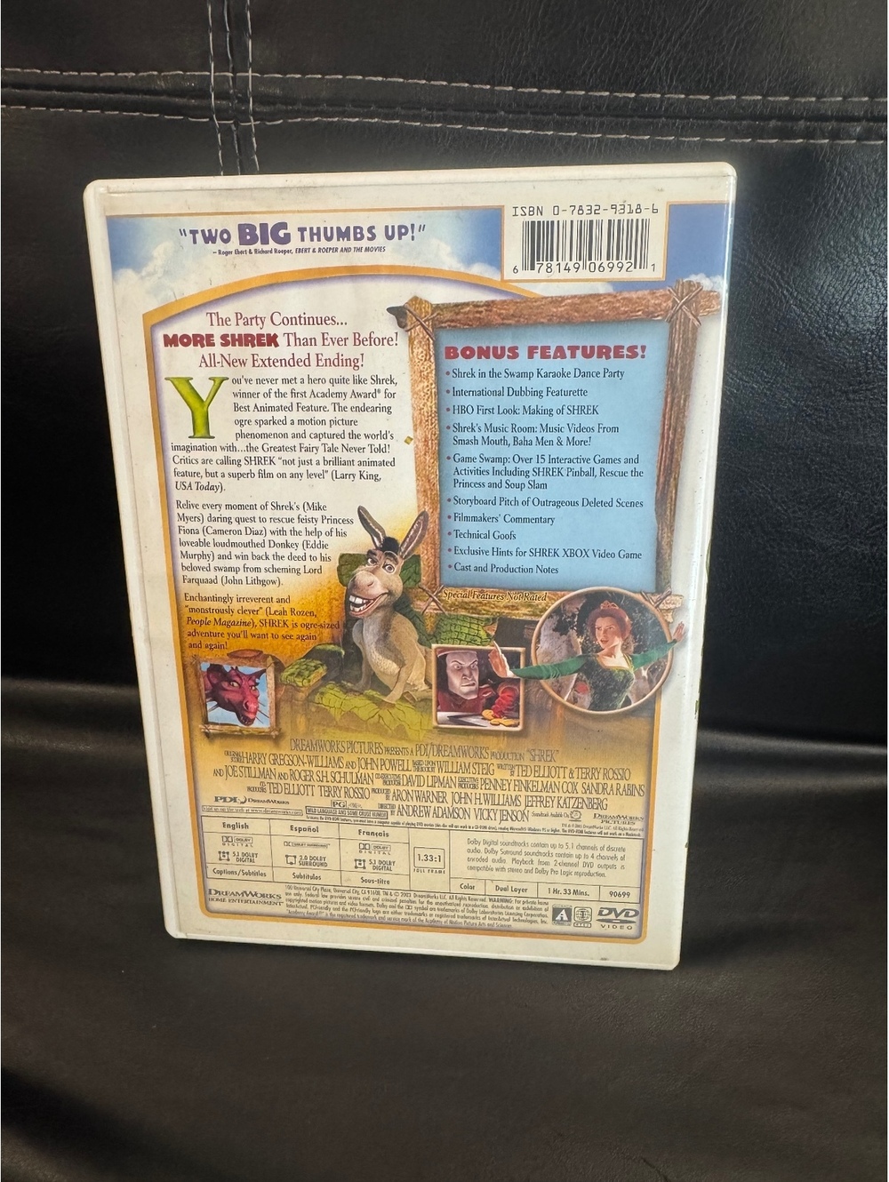 Shrek DVD - Picture 2 of 2